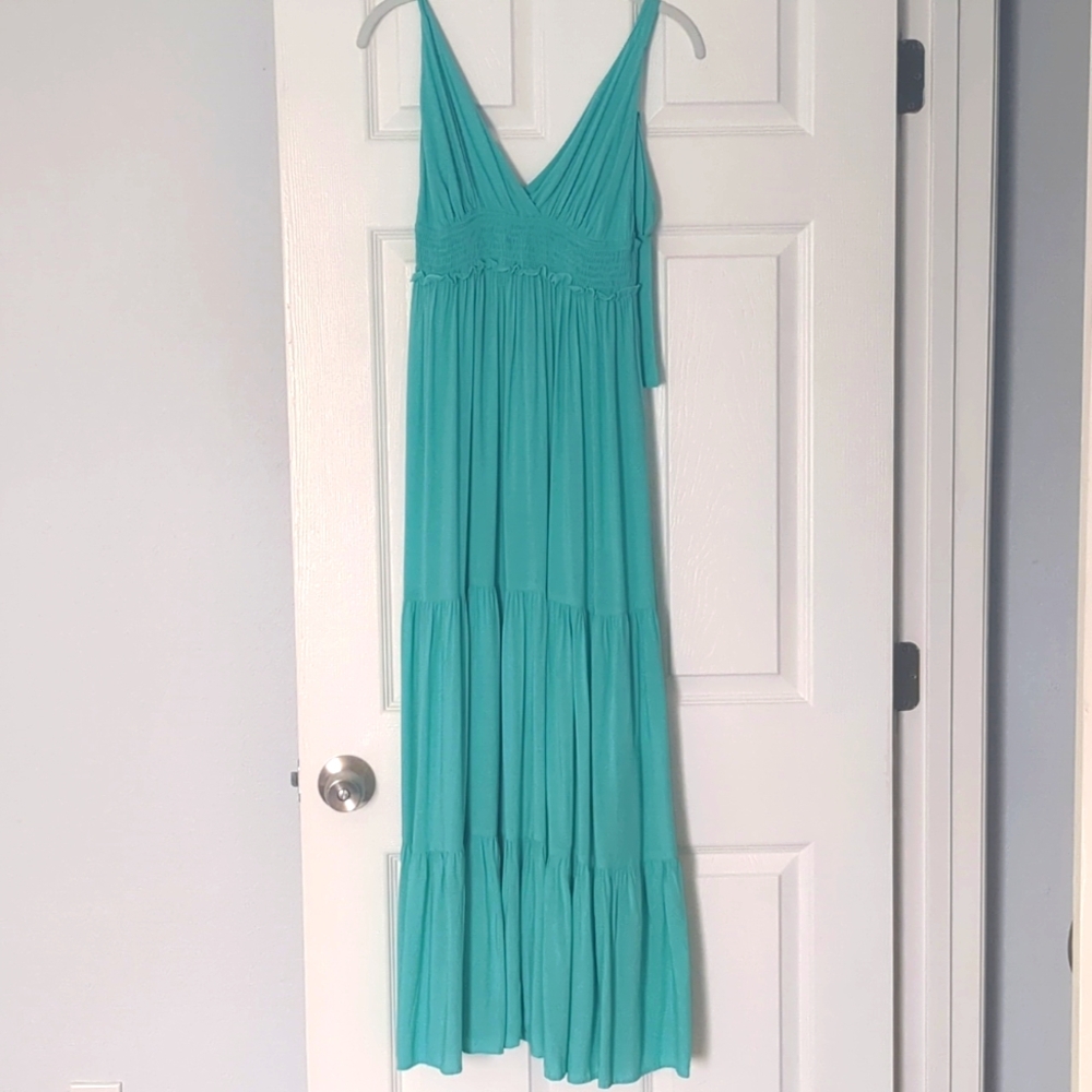 Turquoise maxi dress nwt